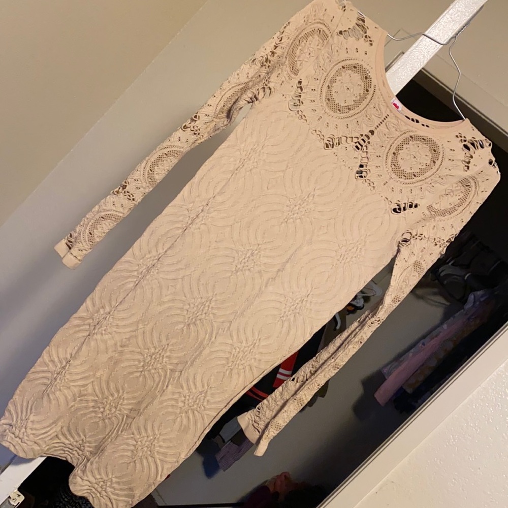 M/L spandex dress very comfortable long sleeves